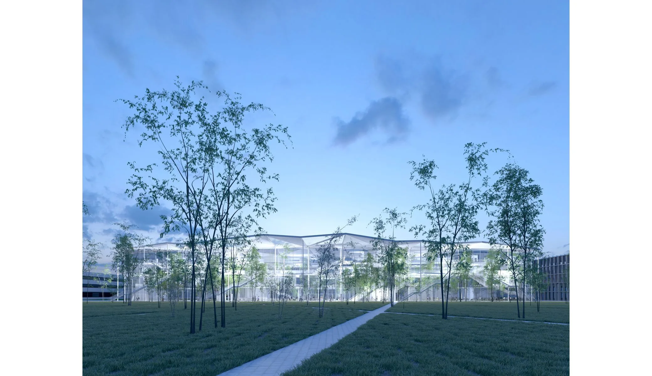 Bâtiment d'Enseignements Mutualisés, erp / enseignement à Saclay, France — OXO Architectes