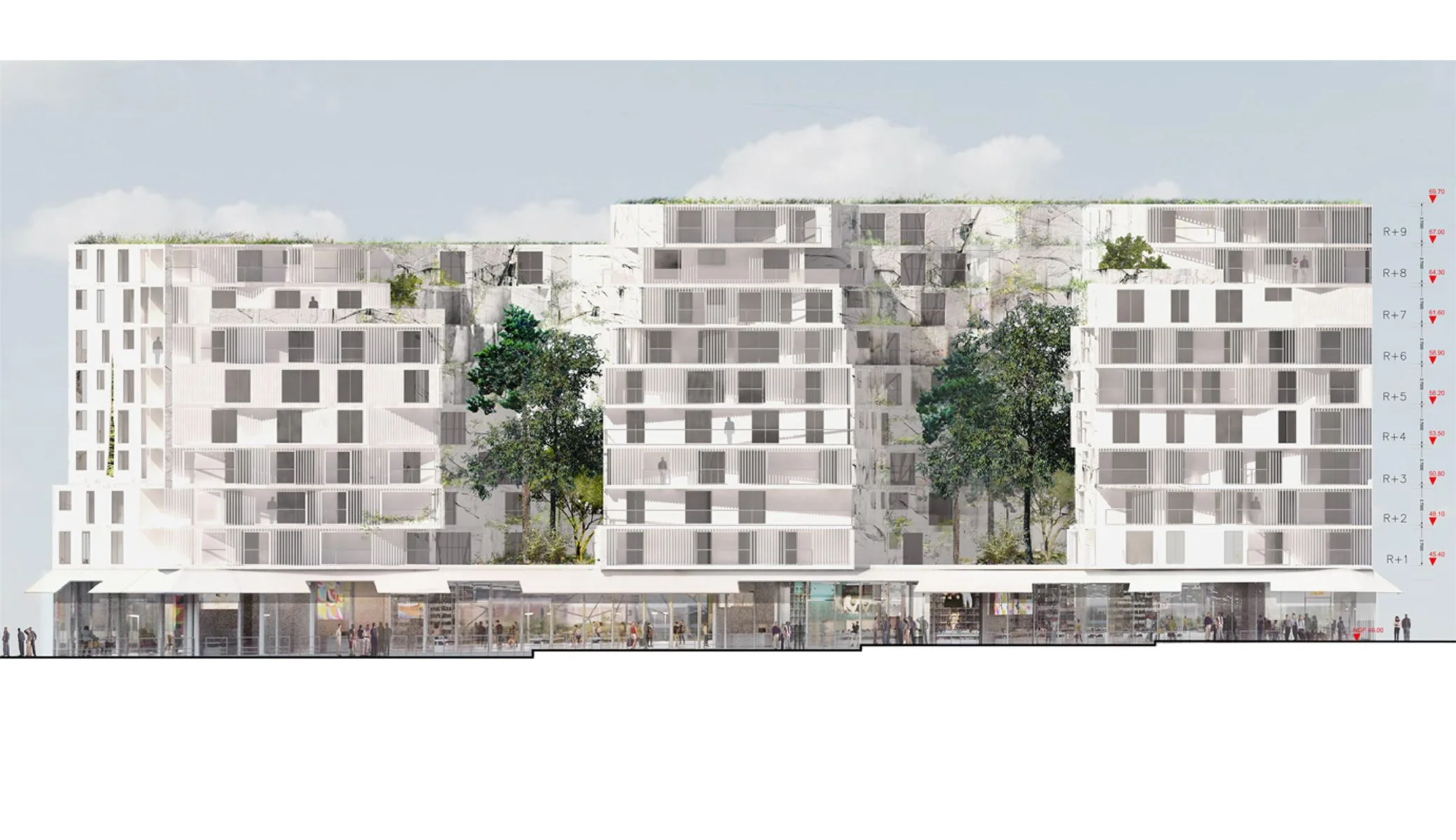 Le Rocher, Nanterre, France — vue 8 — OXO Architectes