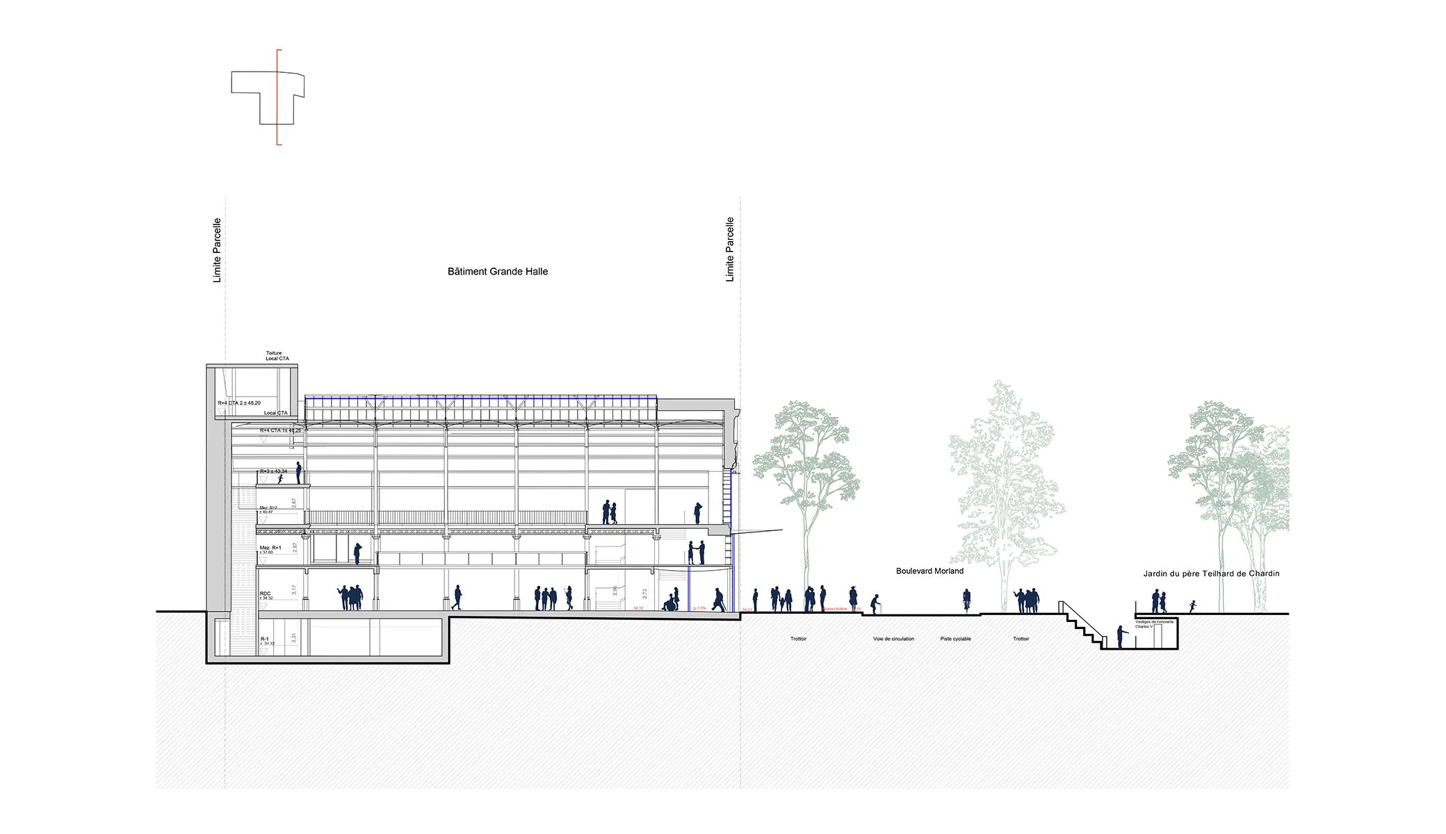 Pavillon augmenté de l'Arsenal, erp / equipement culturel à Paris, France — OXO Architectes