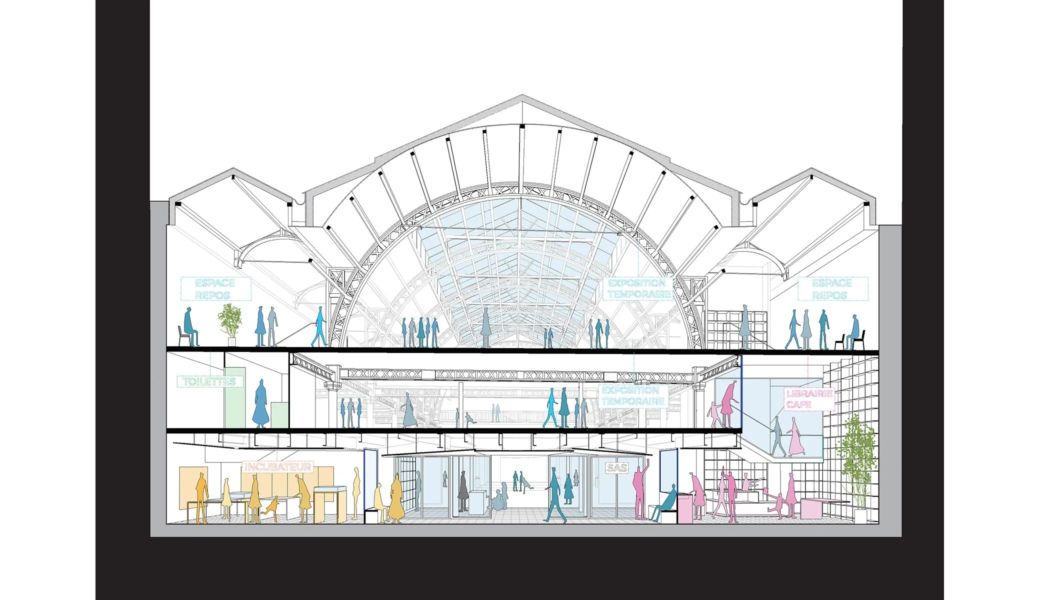 Pavillon augmenté de l'Arsenal, Paris, France — vue 3 — OXO Architectes