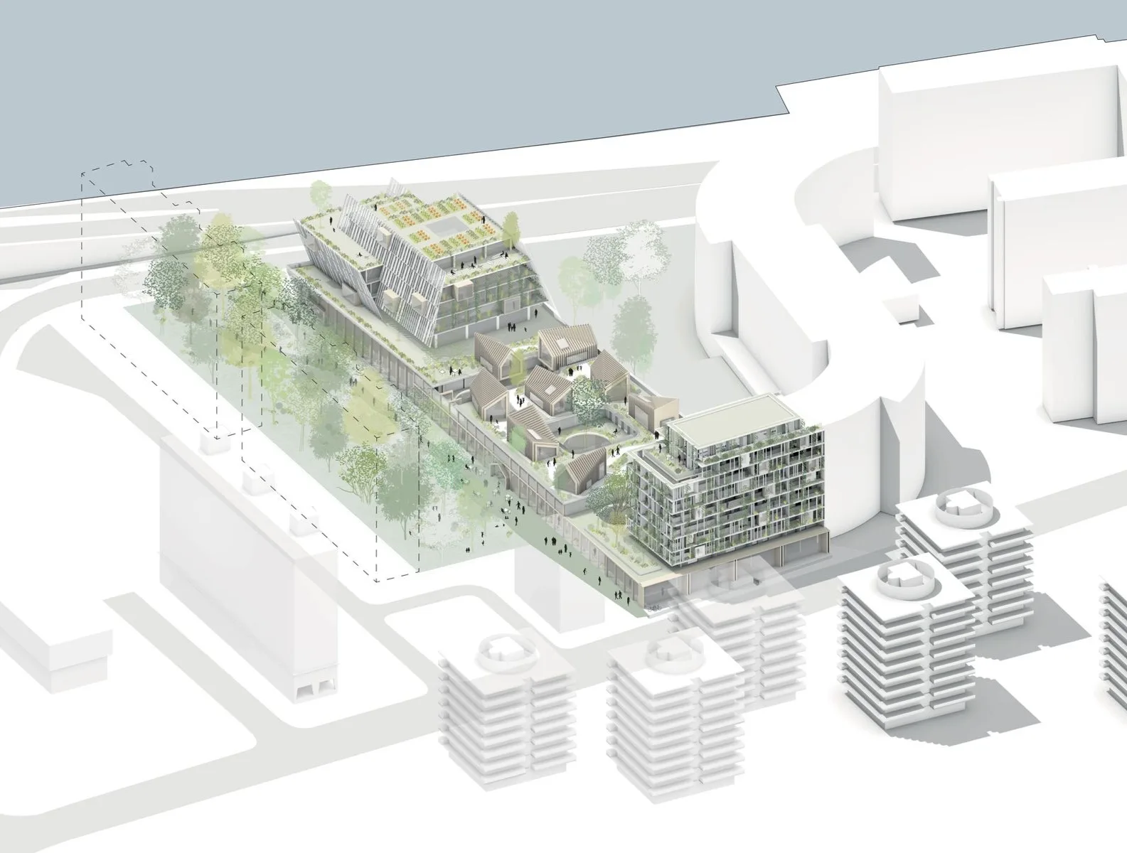 Boulogne Seine Gourmande, Boulogne-Billancourt, France — vue 2 — OXO Architectes