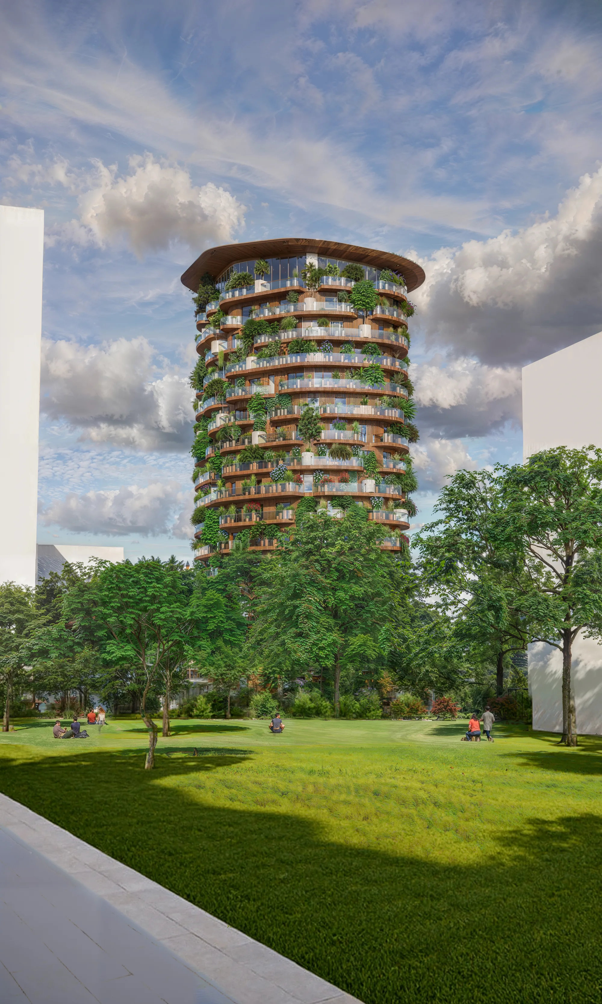 La Tour d'Asnières , logements à Asnières-sur-Seine, France — OXO Architectes