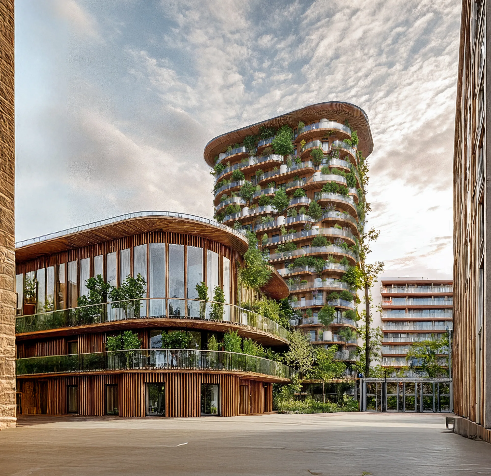 La Tour d'Asnières , Asnières-sur-Seine, France — vue 2 — OXO Architectes
