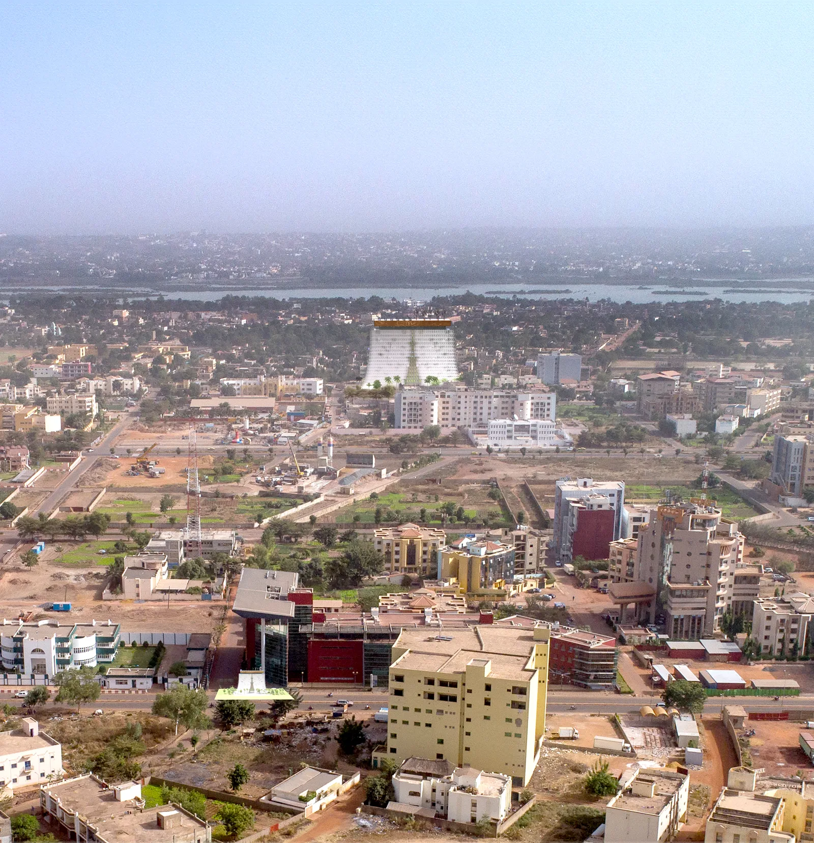 Hôtel Bamako, hôtellerie / restructuration à Bamako, Mali — OXO Architectes