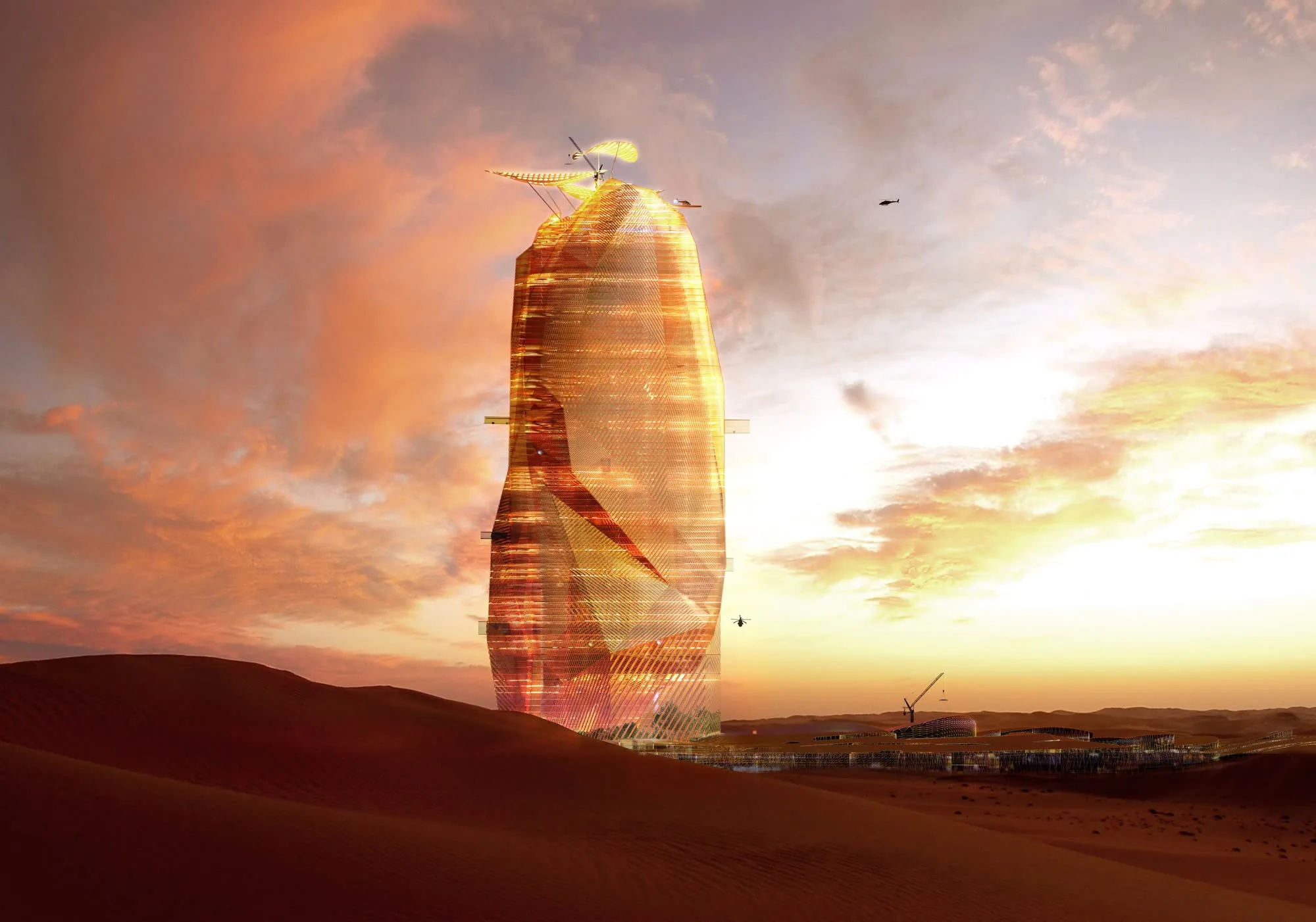 City Sand, mixte à Sahara, Maroc — OXO Architectes