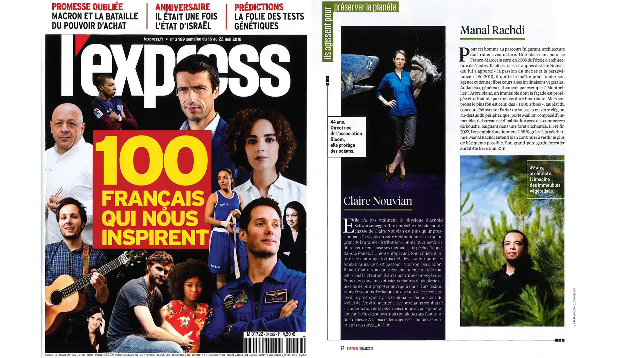 L' Express : "100 Inspiring French"