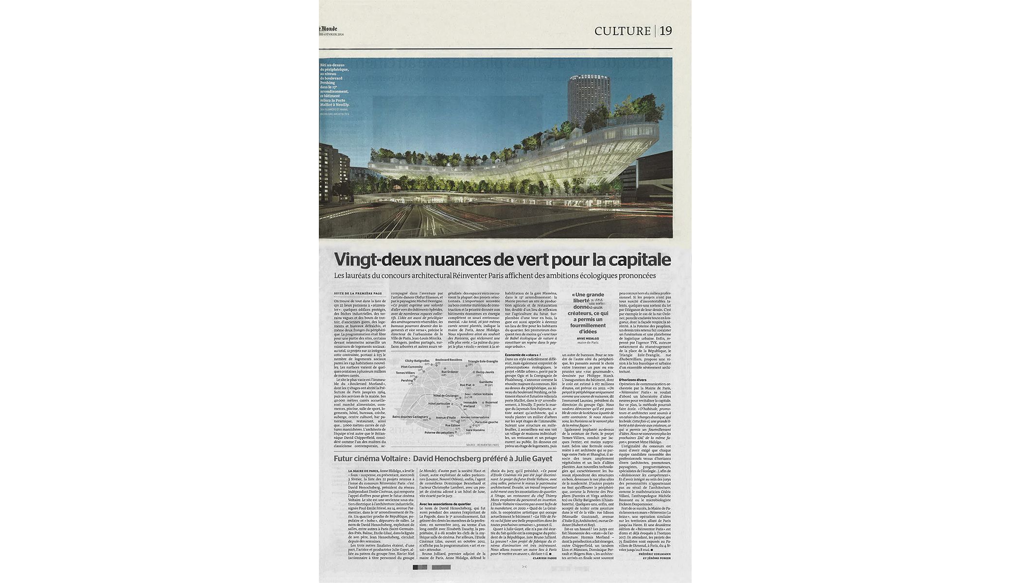 LE MONDE: Twenty-two shades of green for the capital
