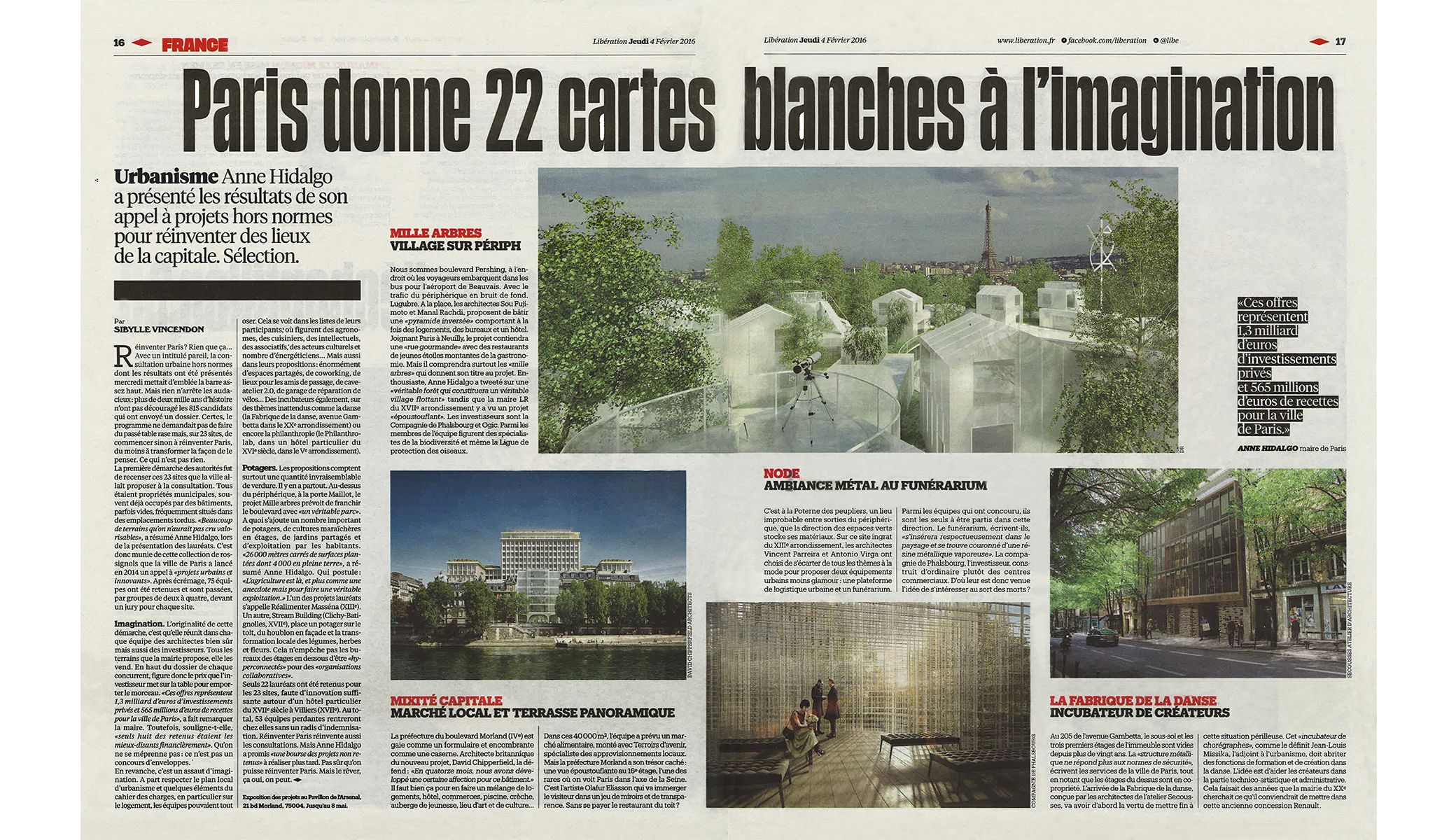 LIBÉRATION: Paris hands 22 carte blanche to imagination
