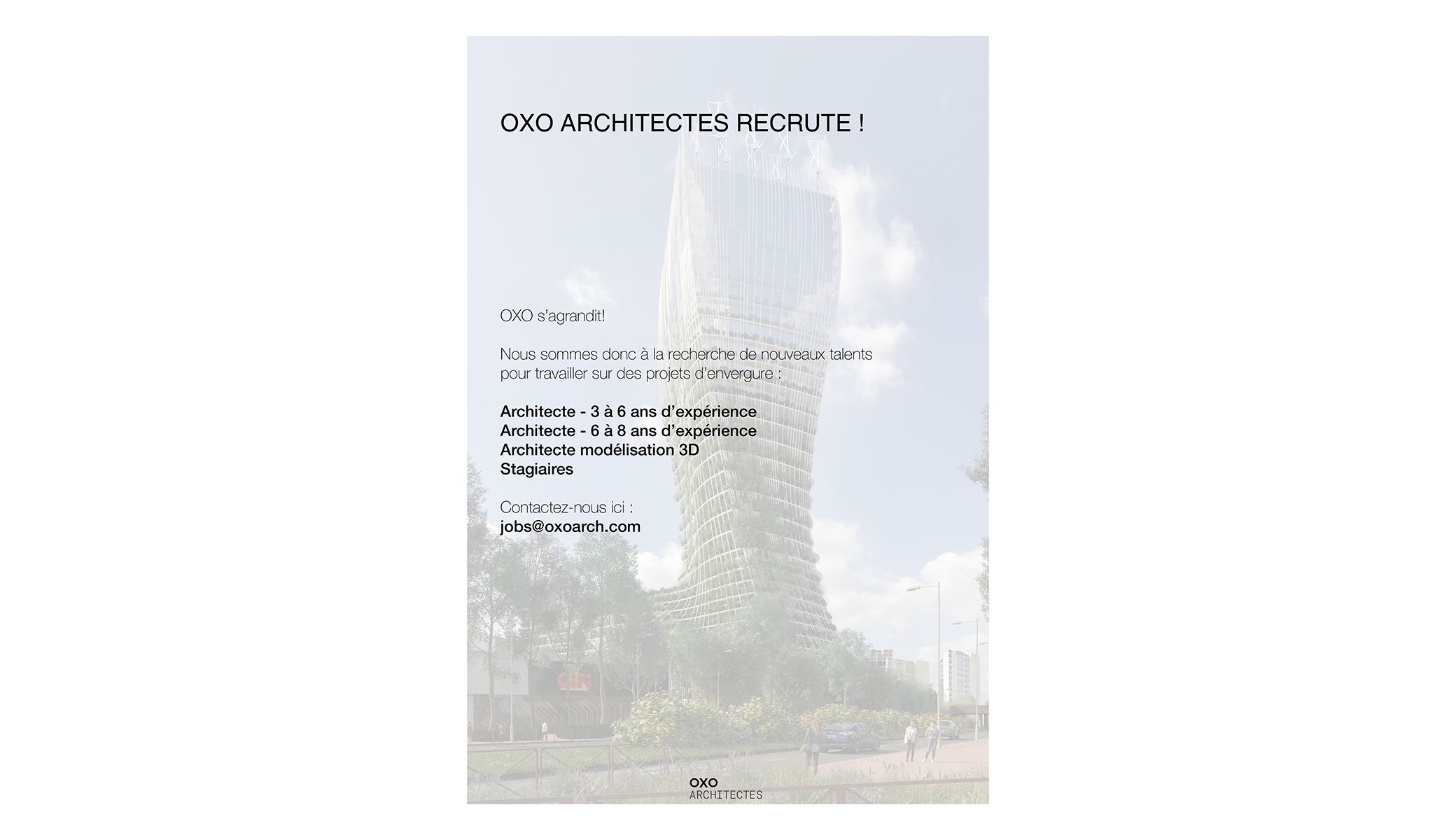 OXO Architectes is hiring!