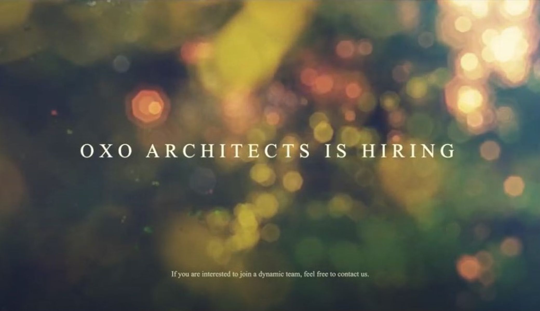 OXO Architectes is hiring!