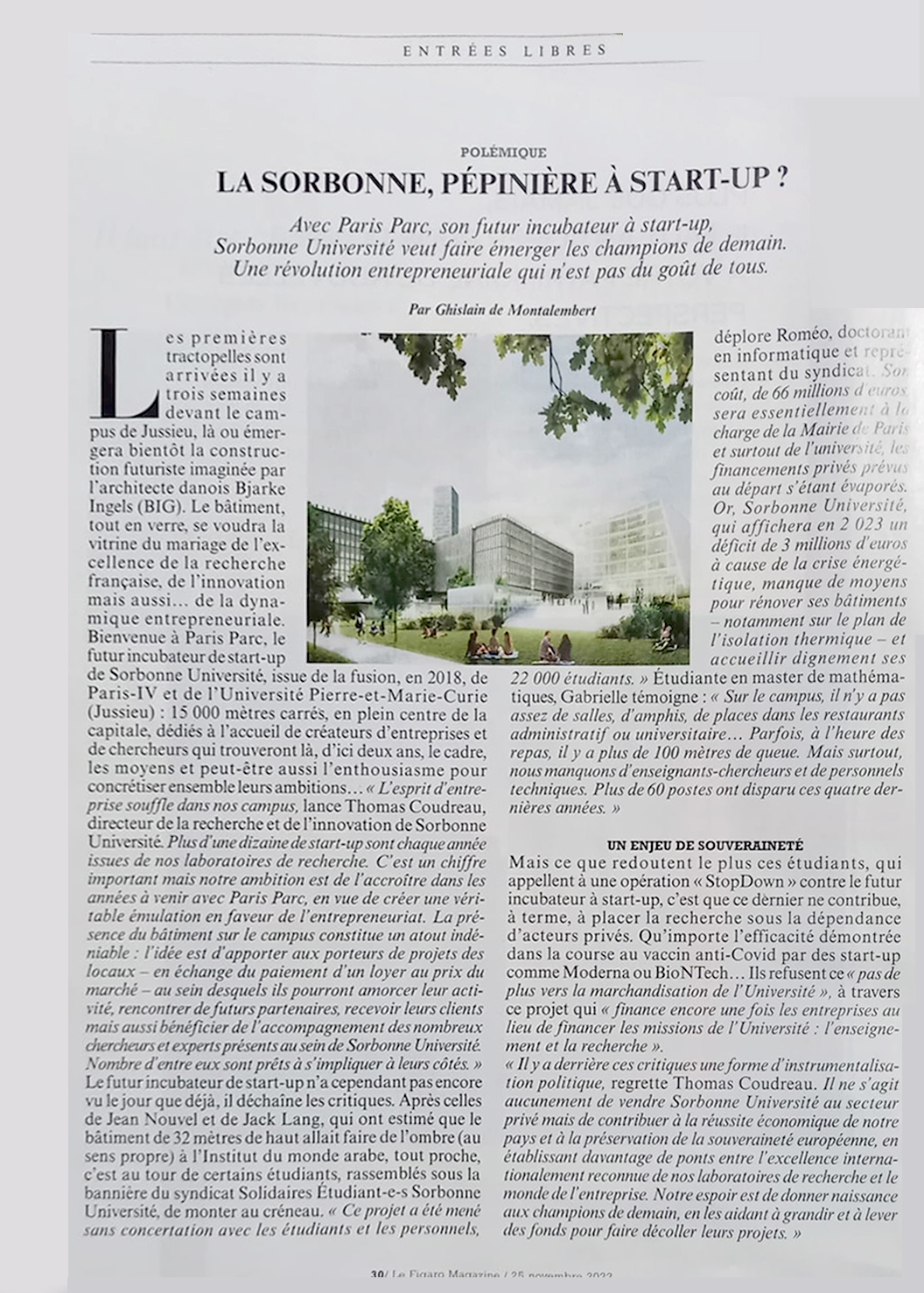 Featured in Le Figaro — Sorbonne Innovation Hub