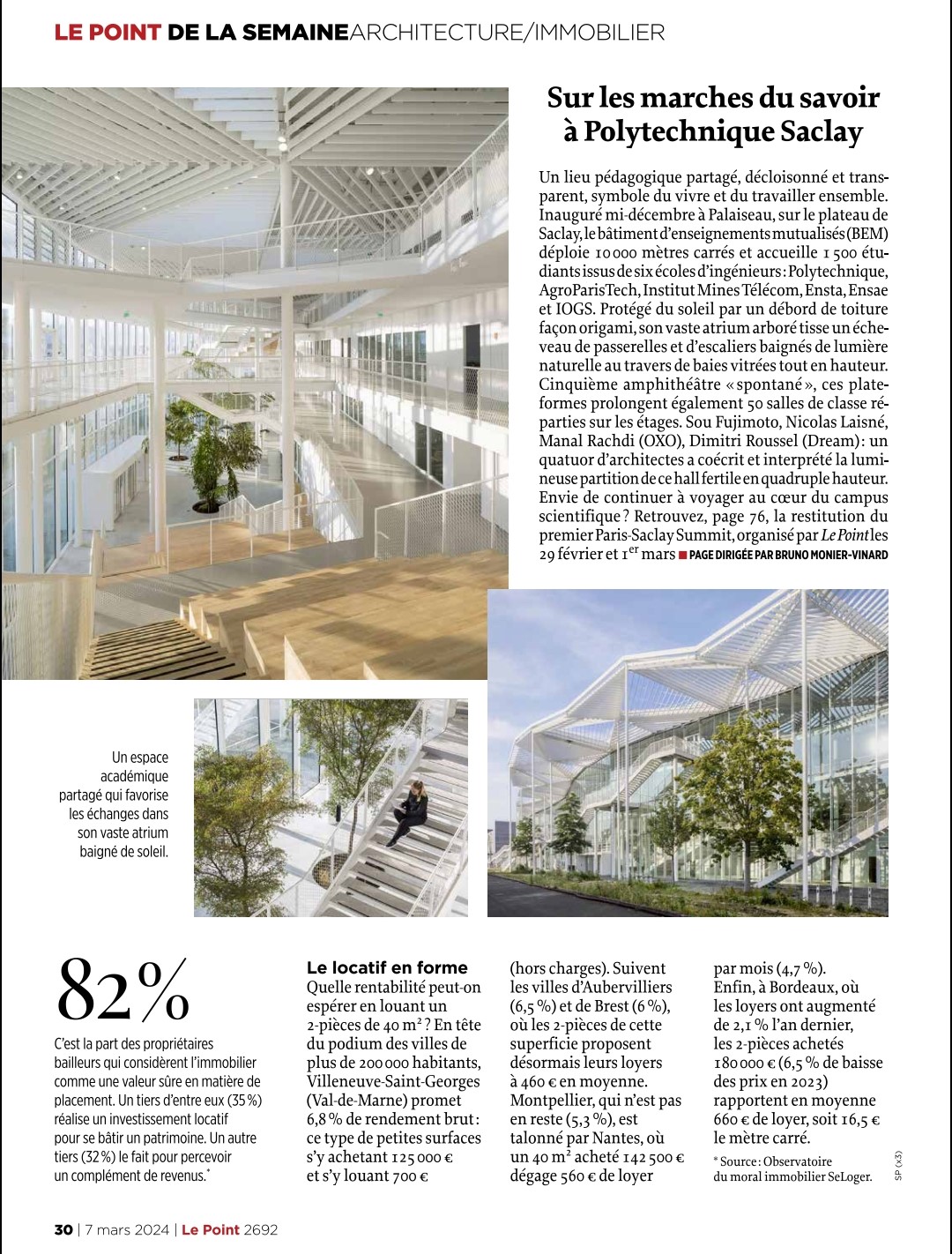 Featured in Le Point — On the Steps of Knowledge at Polytechnique Saclay