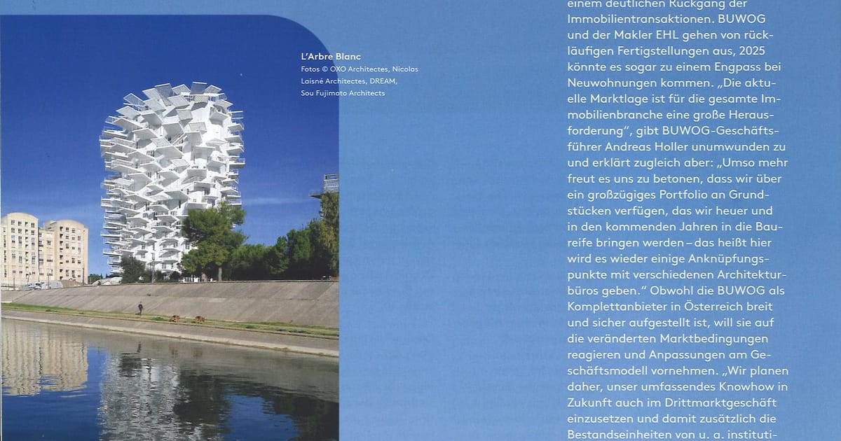 Parution dans Architektur Aktuell, L'Arbre Blanc