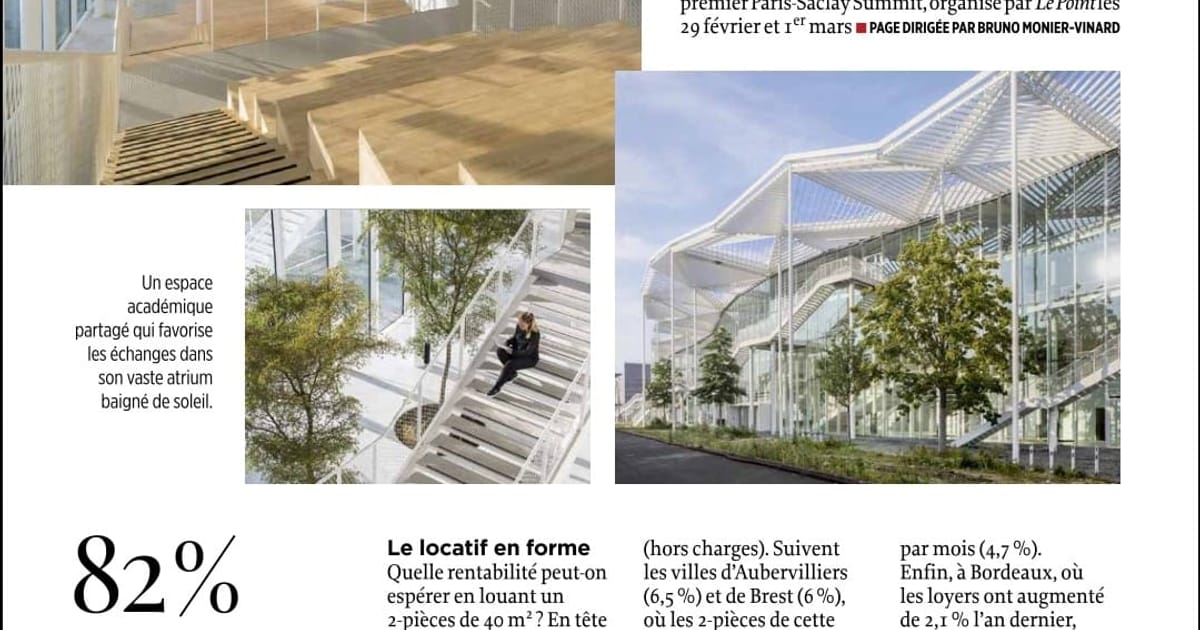 Parution dans Le Point, Sur les marches du savoir à Polytechnique Saclay