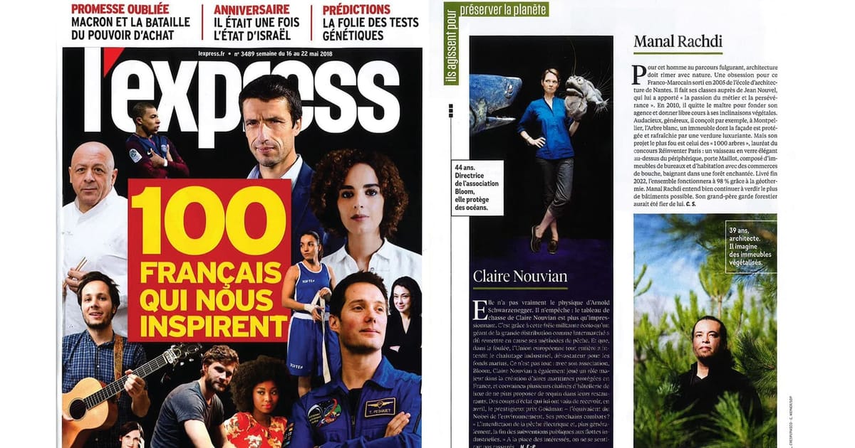 L' Express : "100 Français qui Nous Inspirent"