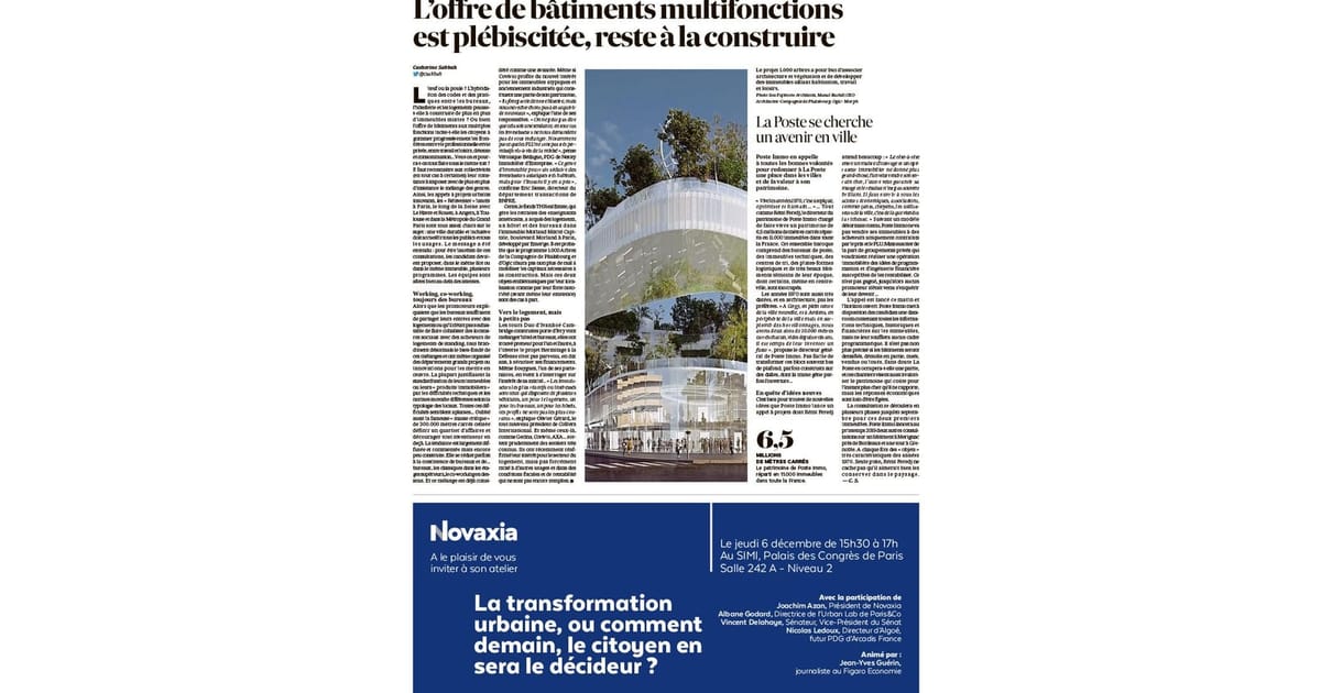 LES ECHOS : Mélanger les usages dans les bâtiments