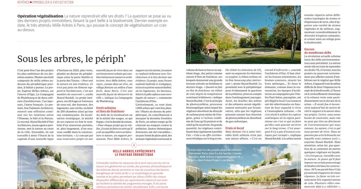 WORKPLACE MAGAZINE : Sous les arbres, le périph'